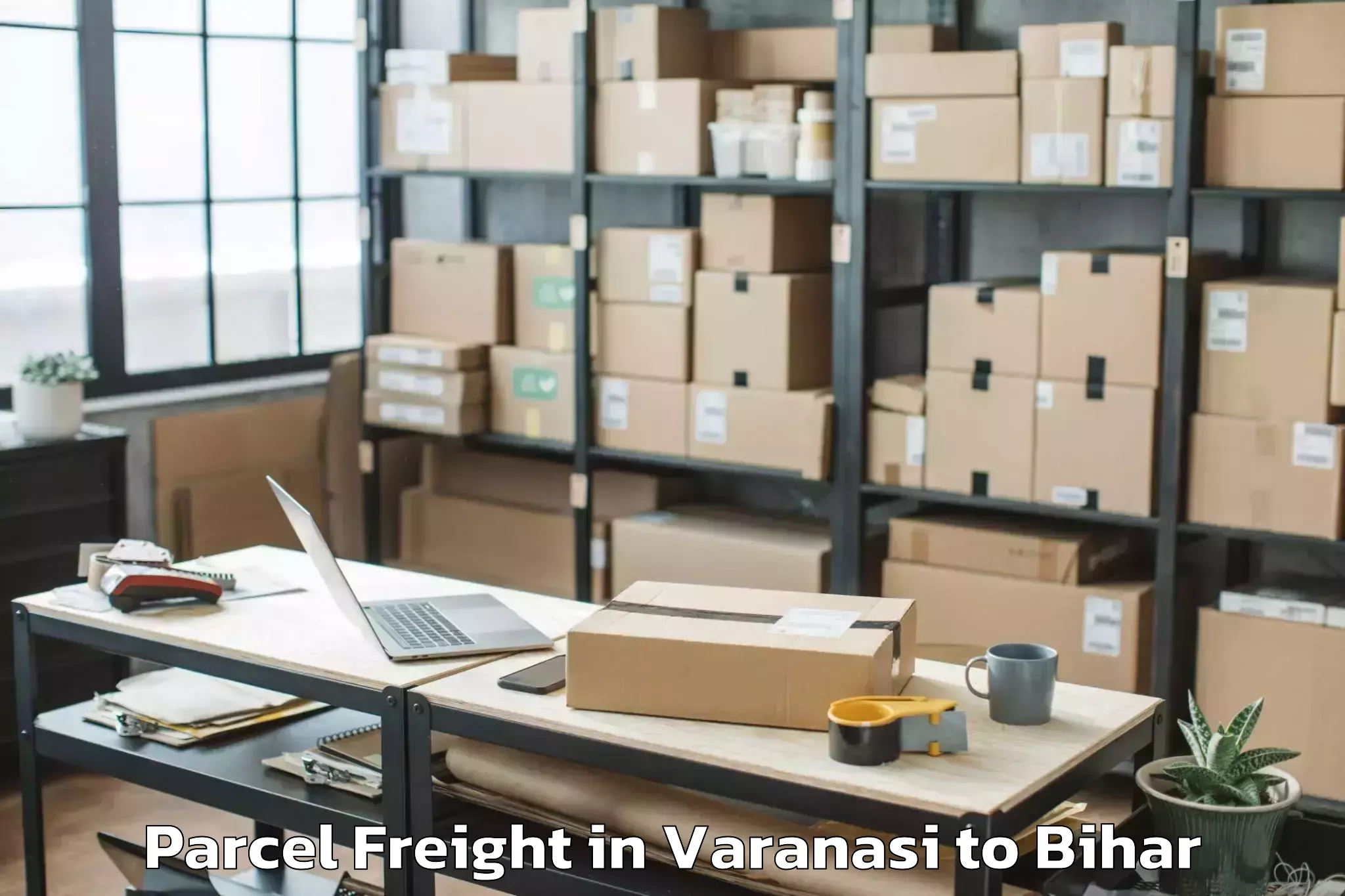 Book Your Varanasi to Sheonar Parcel Freight Today